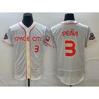 Houston Astros #3 Jeremy Pena Number White Puhics 2023 City Connect Flex Base Stitched Jersey 3