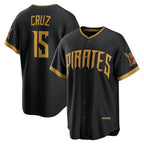 Pittsburgh Pirates #15 Oneil Cruz Black Puhics 2026 City Connect Stadium Jersey