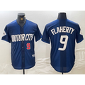 Detroit Tigers #9 Jack Flaherty Number 2024 Navy Puhics City Connect Cool Base Limited Stitched Jersey
