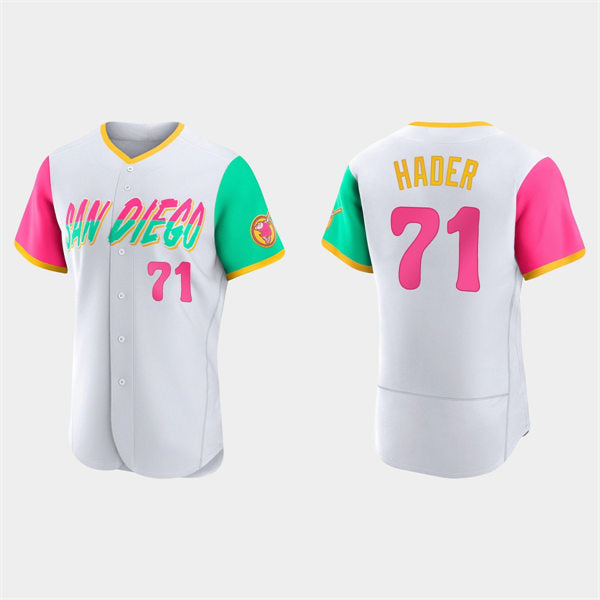 San Diego Padres #71 Josh Hader White Puhics 2022 City Connect Jersey