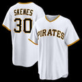 Pittsburgh Pirates #30 Paul Skenes White Puhics Home Replica Jersey