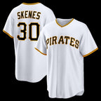 Pittsburgh Pirates #30 Paul Skenes White Puhics Home Replica Jersey