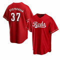 Cincinnati Reds #37 Tyler Stephenson Red Puhics Cool Base Jersey