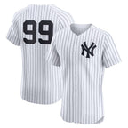 New York Yankees #99 Aaron Judge White Puhics Home Elite Player Jersey