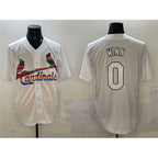 St. Louis Cardinals #0 Masyn Winn White Puhics Cool Base Stitched Jersey