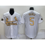St. Louis Cardinals #5 Albert Pujols White Puhics 2022 All Star Stitched Cool Base Jersey