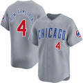 Chicago Cubs #4 Pete Crow-Armstrong Gray Puhics Limited Stitched Jersey