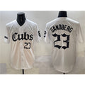 Chicago Cubs #23 Ryne Sandberg White Puhics 'Gothic North Side Edition' Vapor Premier Limited Stitched Jersey