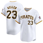 Pittsburgh Pirates #23 Mitch Keller White Puhics Home Limited Stitched Jersey