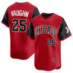 Chicago White Sox #25 Andrew Vaughn Red Black Puhics 2025 City Connect Limited Stitched Jersey