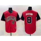 Chicago White Sox #8 Bo Jackson Red Black Puhics 2025 City Connect Limited Stitched Jersey