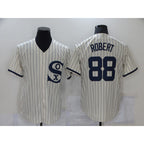 Chicago White Sox #88 Luis Robert 2021 Cream Navy Puhics Field of Dreams Name Flex Base Stitched Jersey