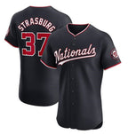 Washington Nationals #37 Stephen Strasburg Navy Puhics Alternate Elite Stitched Jersey