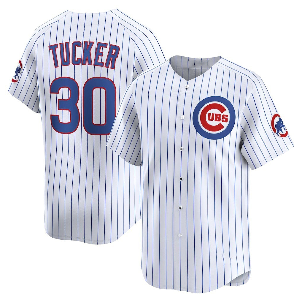 Chicago Cubs #30 Kyle Tucker White Puhics Home Limited Player Jersey
