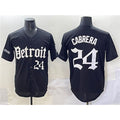 Detroit Tigers #24 Miguel Cabrera Black Puhics 'Motor Gothic Edition' Vapor Premier Limited Stitched Jersey