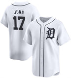 Detroit Tigers #17 Jace Jung White Puhics 2024 Home Limited Stitched Jersey