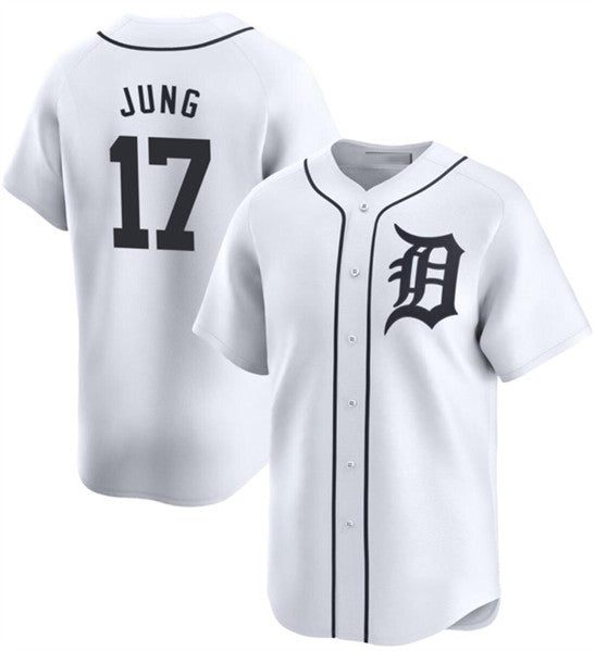 Detroit Tigers #17 Jace Jung White Puhics 2024 Home Limited Stitched Jersey