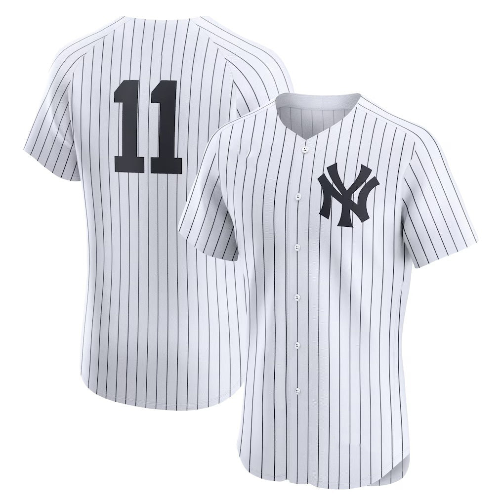 New York Yankees #11 Anthony Volpe White Puhics Home Elite Jersey