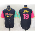 San Diego Padres #19 Tony Gwynn Black Puhics City Connect Cool Base Stitched Jersey 2