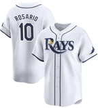 Tampa Bay Rays #10 Amed Rosario White Puhics Home Limited Stitched Jersey