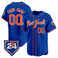 Cutsom New York Mets Active Player Royal Puhics 2024 Spring Training Vapor Premier Limited Stitched Jersey