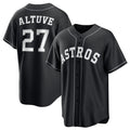 Houston Astros #27 Jose Altuve Black Puhics Lights Out Limited Stitched Jersey