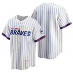Atlanta Braves Blank 2021 White Puhics City Connect Stitched Jersey