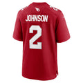 A.Cardinals #2 Will Johnson Cardinal Team Game Stitched Football Jerseys