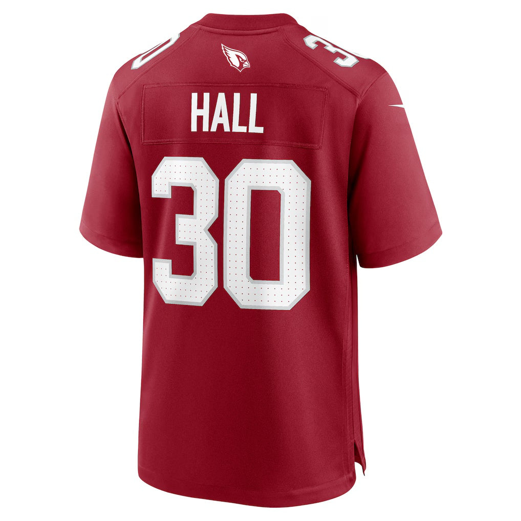 A.Cardinals #30 Darren Hall Cardinal Team Game Stitched Football Jerseys