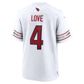 A.Cardinals #4 Jeremiyah Love White Game Player Stitched Football Jerseys