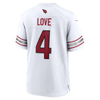 A.Cardinals #4 Jeremiyah Love White Game Player Stitched Football Jerseys