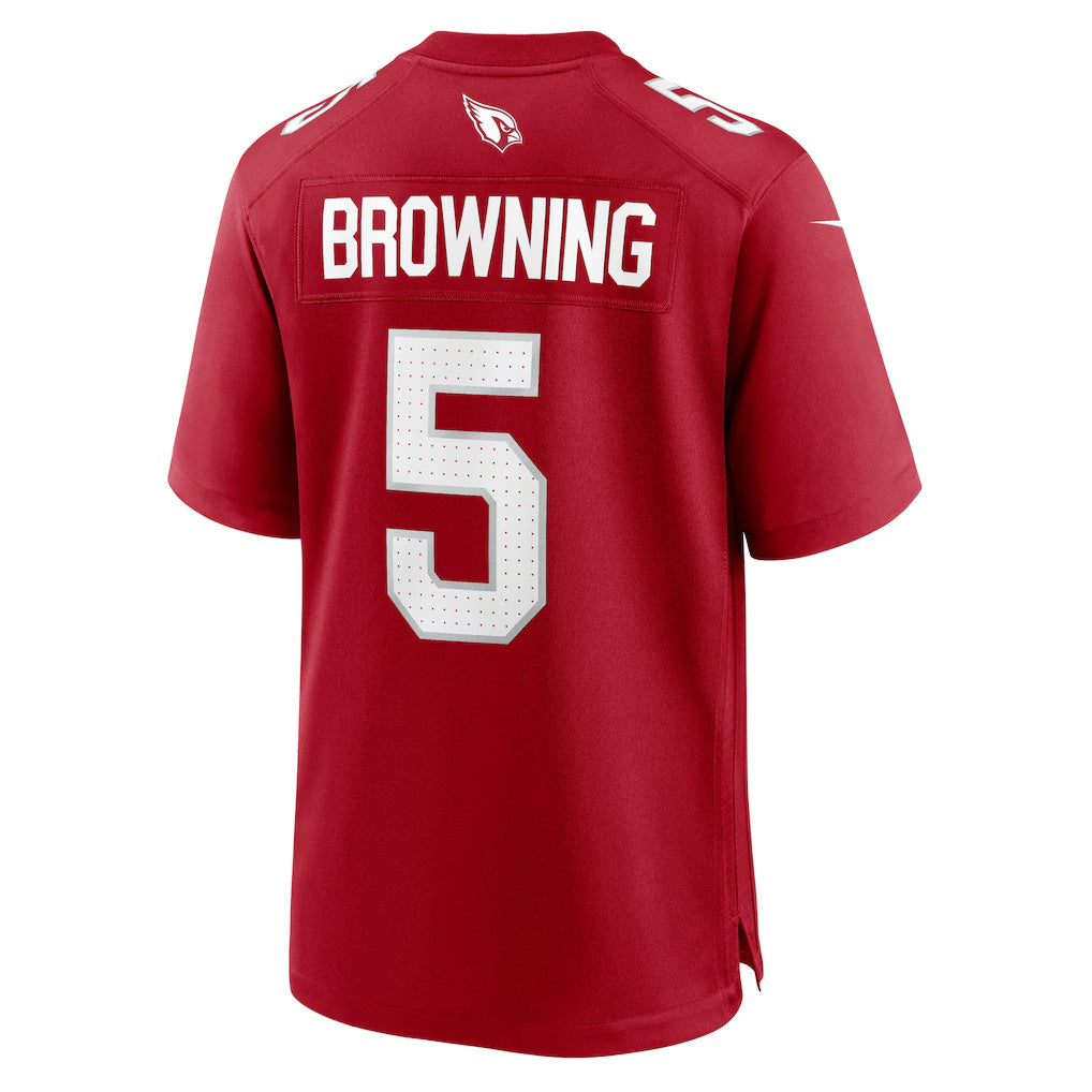 A.Cardinals #5 Baron Browning Cardinal Team Game Stitched Football Jerseys