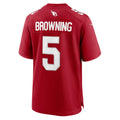 A.Cardinals #5 Baron Browning Cardinal Team Game Stitched Football Jerseys