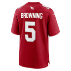 A.Cardinals #5 Baron Browning Cardinal Team Game Stitched Football Jerseys