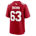 A.Cardinals #63 Evan Brown Cardinal Team Game Stitched Football Jerseys