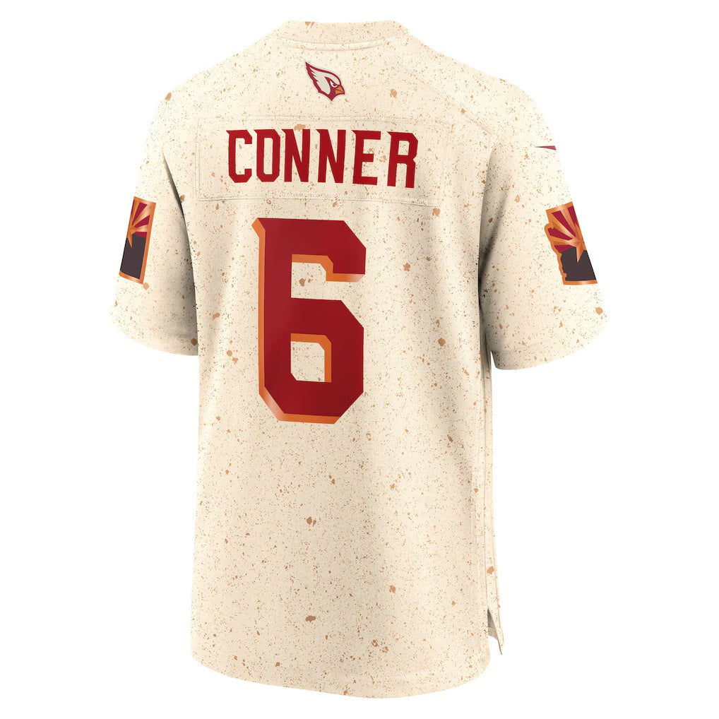 A.Cardinals #6 James Conner Natural 2025 Rivalries Collection Game Stitched Football Jerseys