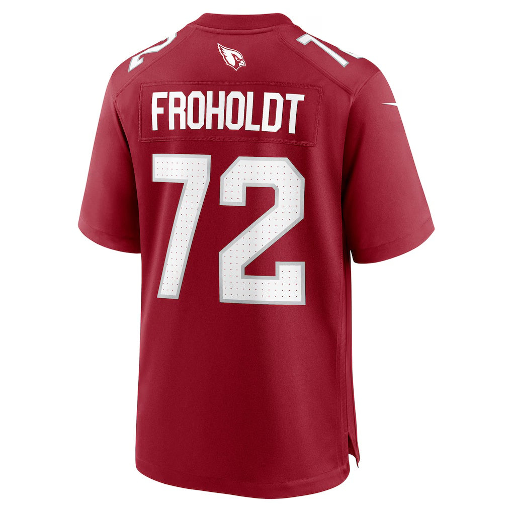 A.Cardinals #72 Hjalte Froholdt Cardinal Team Game Stitched Football Jerseys