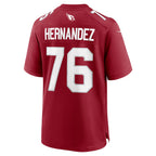 A.Cardinals #76 Will Hernandez Cardinal Team Game Stitched Football Jerseys