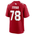 A.Cardinals #78 Josh Fryar Cardinal Team Game Stitched Football Jerseys