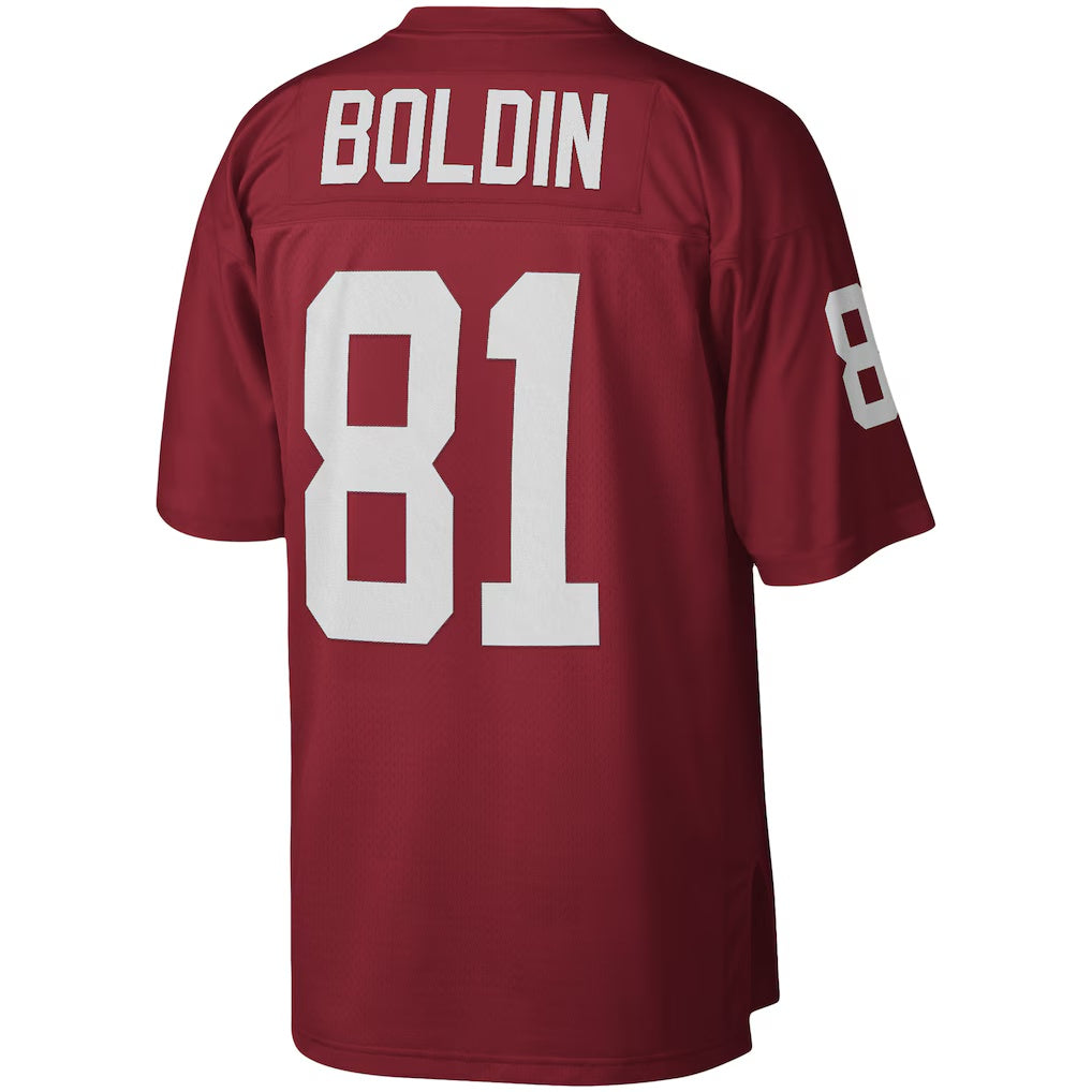 A.Cardinals #81 Anquan Boldin Mitchell & Ness Cardinal Legacy Replica Stitched Football Jerseys