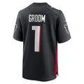 A.Falcons Number #1 Groom Black Game Stitched Football Jerseys