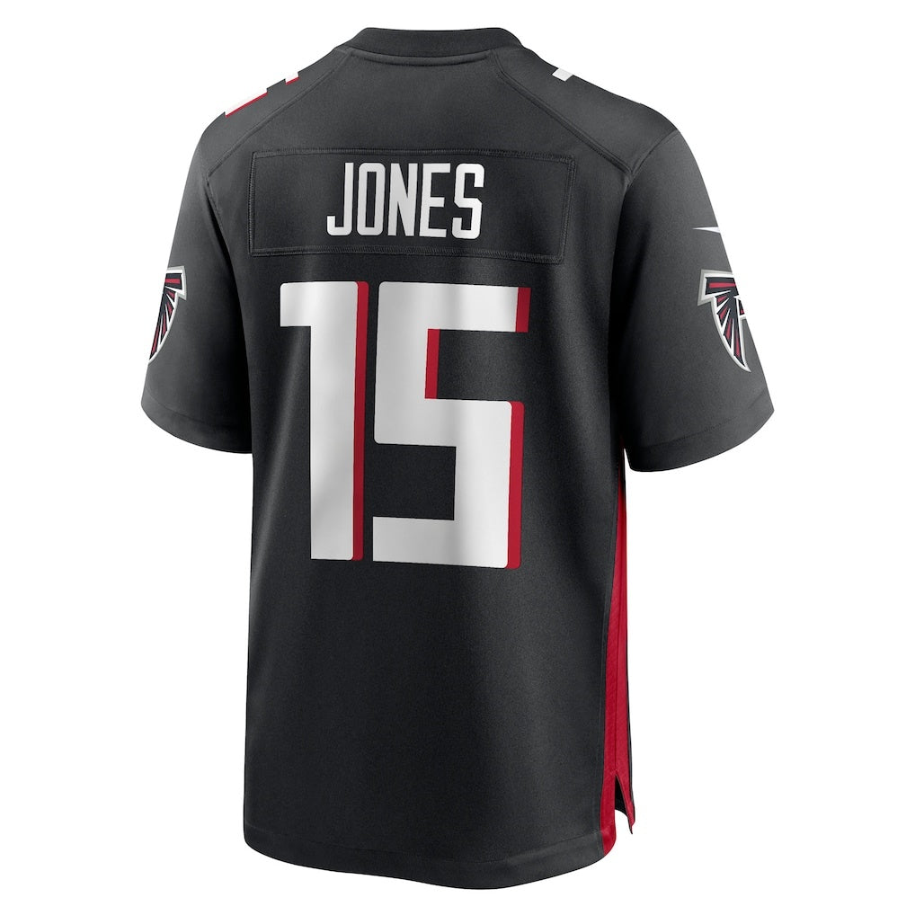 A.Falcons #15 Emory Jones Black Team Game Stitched Football Jerseys