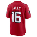 A.Falcons #16 Jake Bailey Red Team Game Stitched Football Jerseys