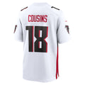 A.Falcons #18 Kirk Cousins White Game Player Stitched Football Jerseys