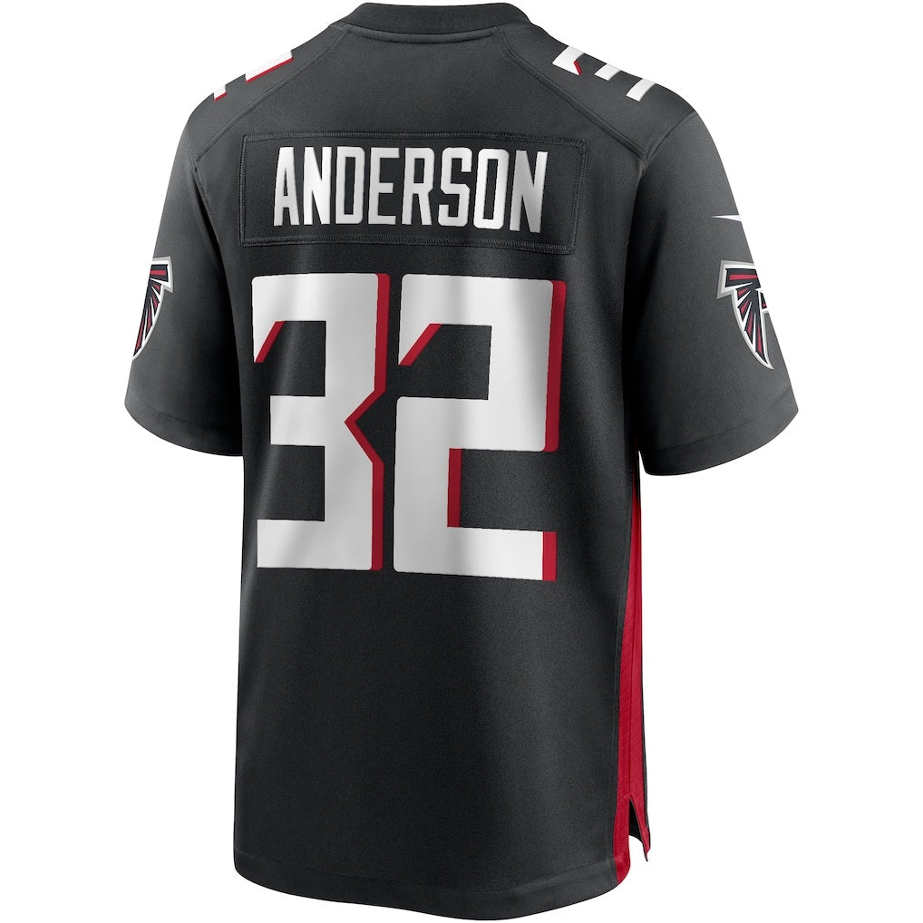 A.Falcons #32 Jamal Anderson Black Game Retired Player Stitched Football Jerseys