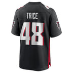 A.Falcons #48 Bralen Trice Black Team Game Stitched Football Jerseys