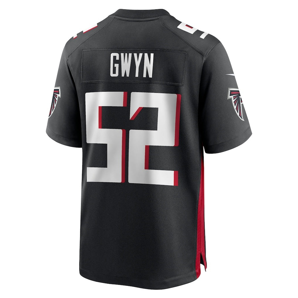 A.Falcons #52 Jovaughn Gwyn Black Team Game Stitched Football Jerseys