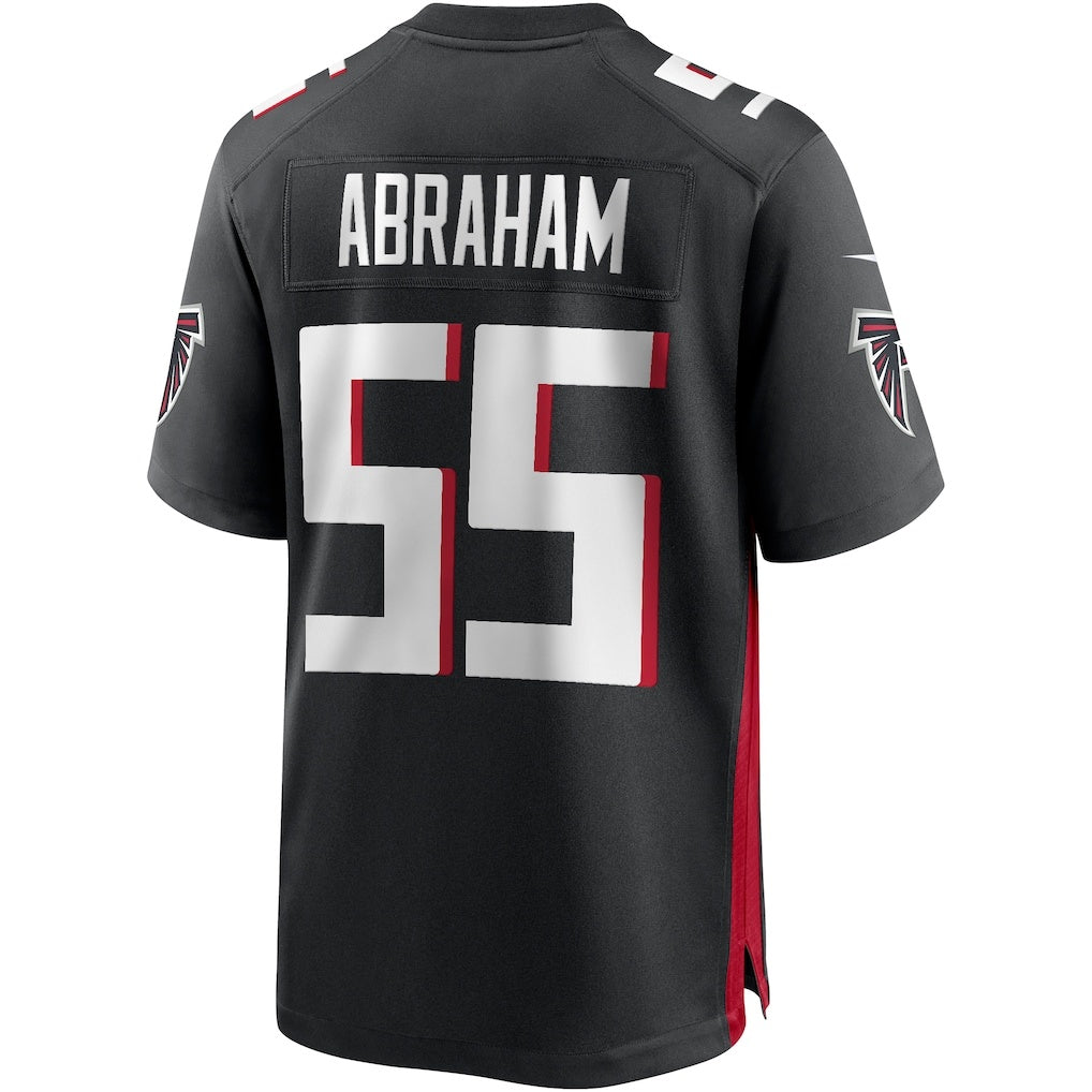 A.Falcons #55 John Abraham Black Game Retired Player Stitched Football Jerseys