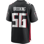 A.Falcons #56 Keith Brooking Black Game Retired Player Stitched Football Jerseys