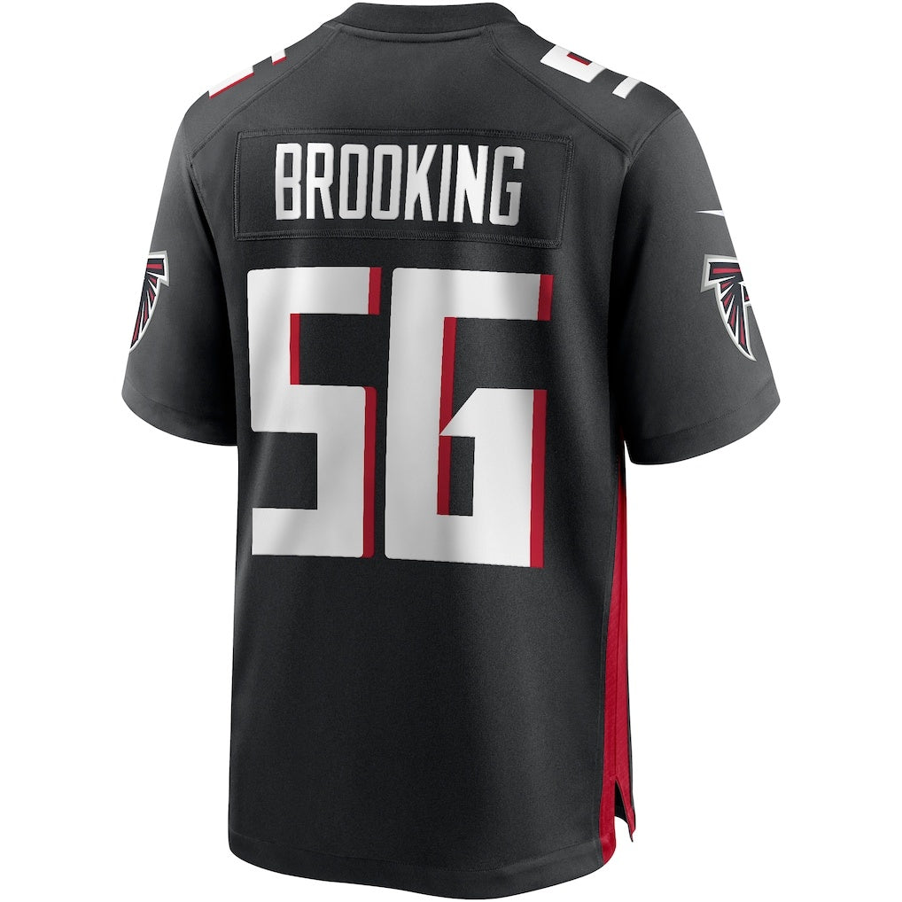 A.Falcons #56 Keith Brooking Black Game Retired Player Stitched Football Jerseys
